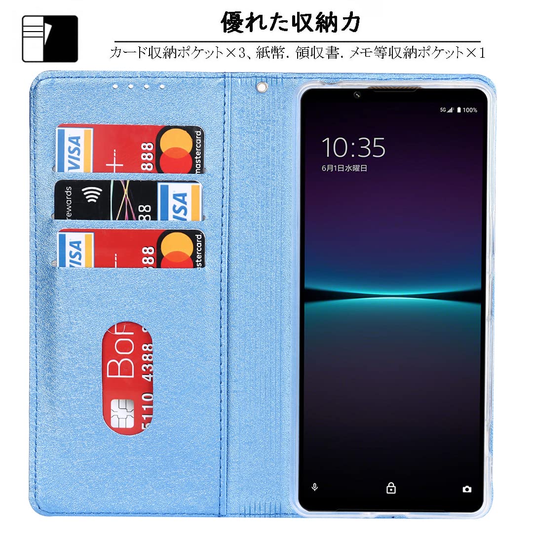 Amazon.co.jp: Elick Xperia 1 IV ケース 手帳型 薄型 高級PU
