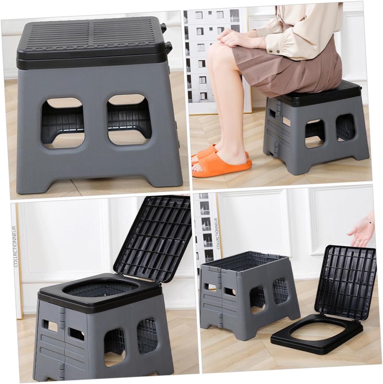 balacoo Portable Car Folding Toilet Compact Emergency Potty for Camping Outdoor Travel Road Trips Made Material for Adults Boys and Girls