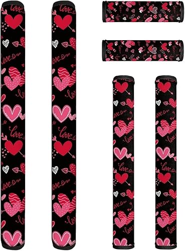 Vista 72 de Juego de 6 fundas protectoras para manijas de puerta de refrigerador con diseño de esqueleto divertido, guantes de cocina para nevera, microondas