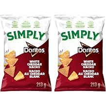ZENVOIRA Snack Box Simply Doritos White Cheddar Nacho Tortilla Chips - 2 Packs