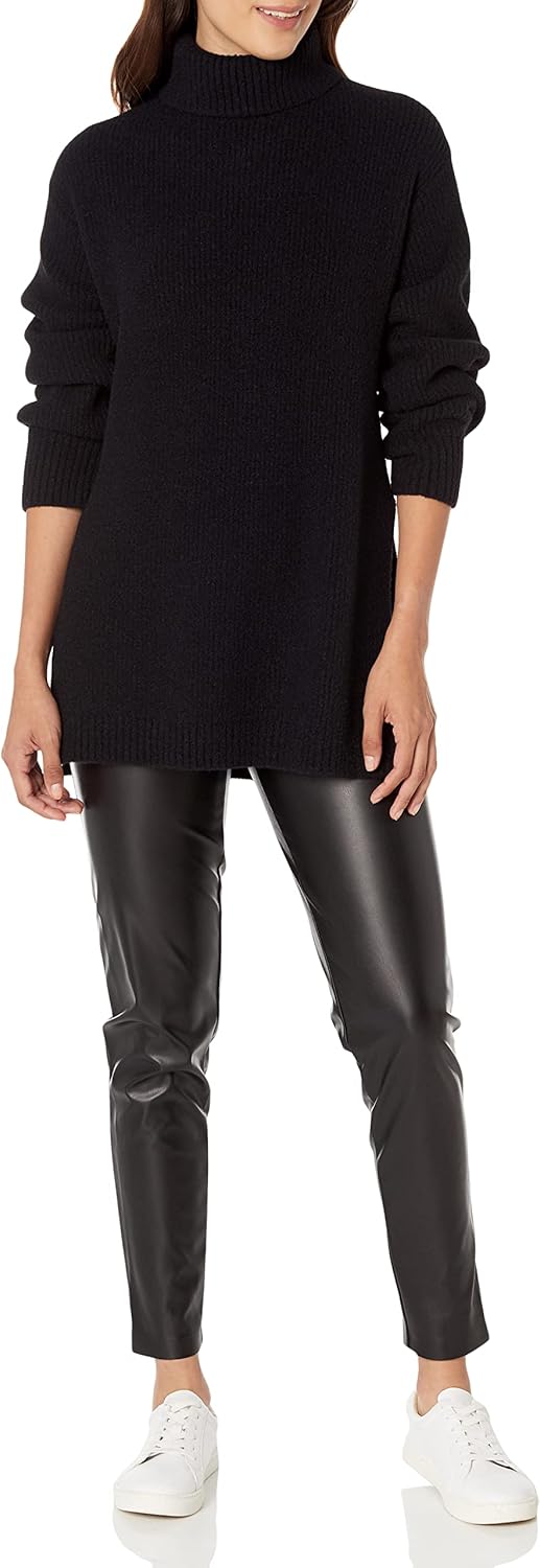 The Drop Women's Grayson Super Soft Drop-Shoulder Turtleneck Sweater - Image 3