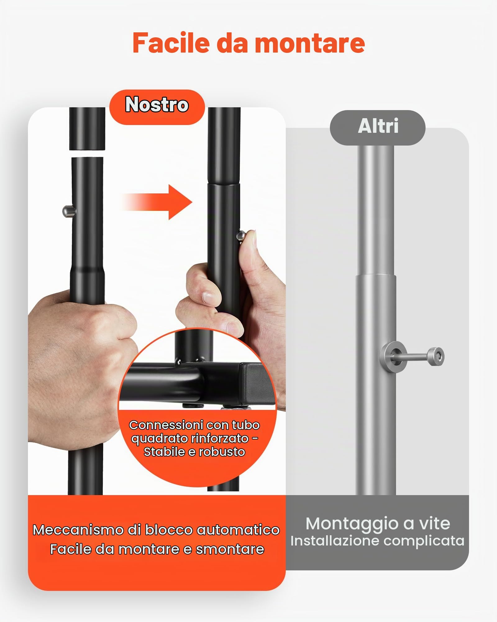 VEVOR Appendiabiti con Rotelle Barra Appendiabiti e 3 Ripiani Capacità di Carico Fino a 45 kg Robusto Appendiabiti in Acciaio al Carbonio per Camera da Letto, Lavanderia, Soggiorno, Nero