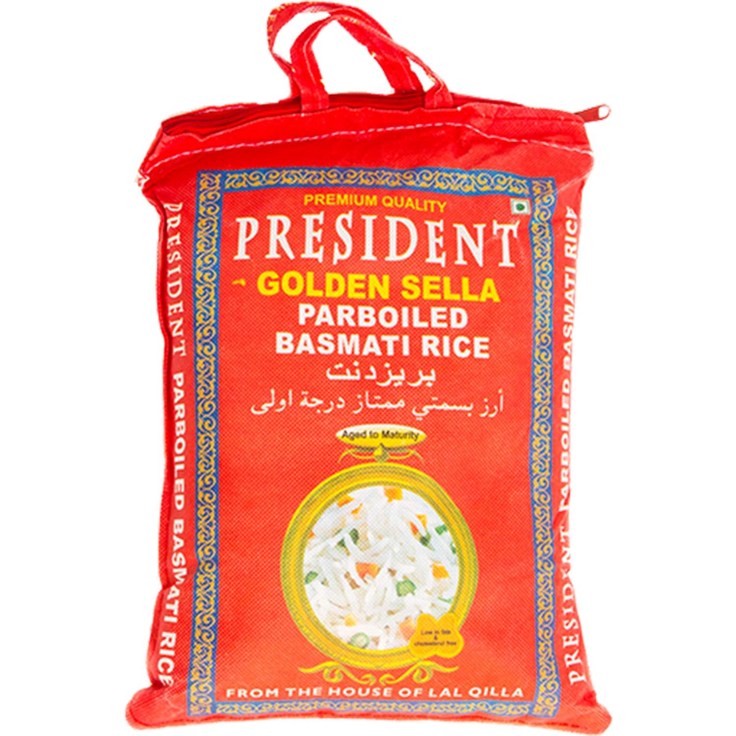 President Sela Reis 10 kg – 100% Parboiled Basmati Reis aus Indien – Aromatisch & Langanhaltend – Ideal für lockere, duftende Gerichte