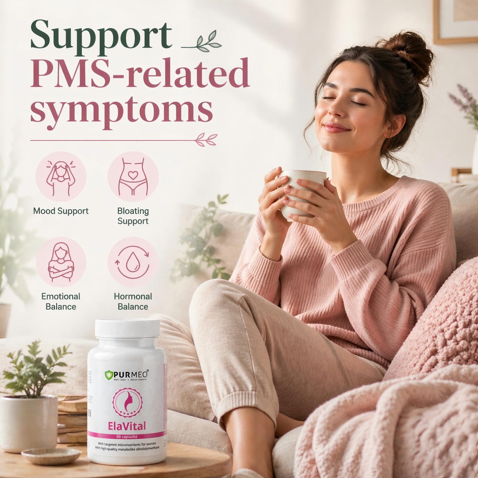 Purmeo DIM Supplement for Women, Support Hormone Balance, Breast Health — Amazon image 3