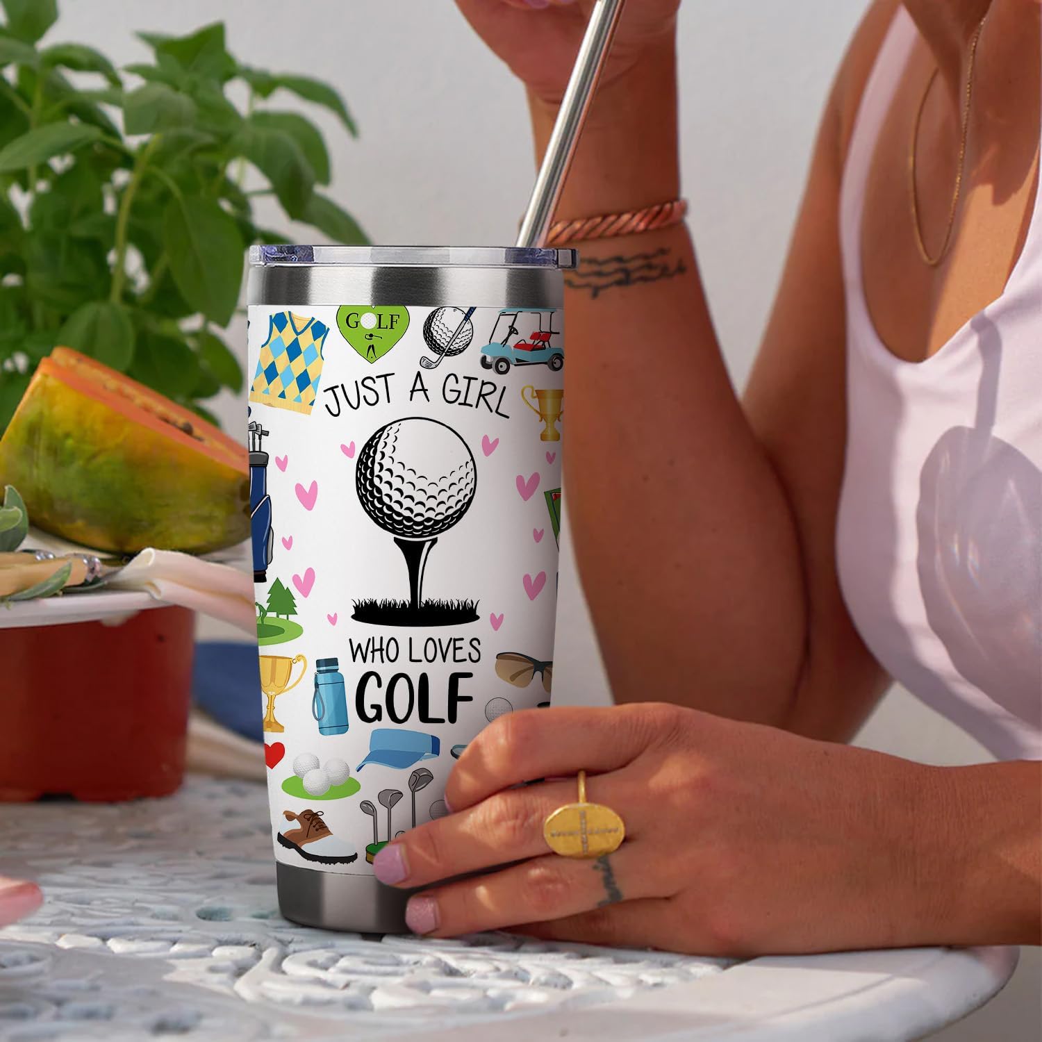 20 oz Stainless Steel Tumbler for Golf Lovers on Birthday or Christmas - Image 2