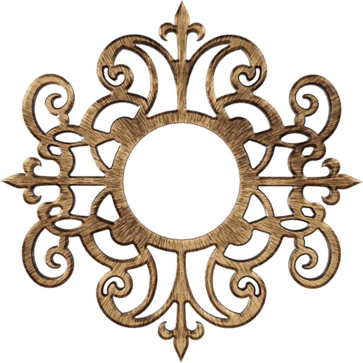 Ekena Millwork CMPP32DIABZ Dijon Architectural Grade PVC Pierced, Antiqued Bronze Urethane Ceiling Medallions 32"OD x 10 3/8"ID x 1"P