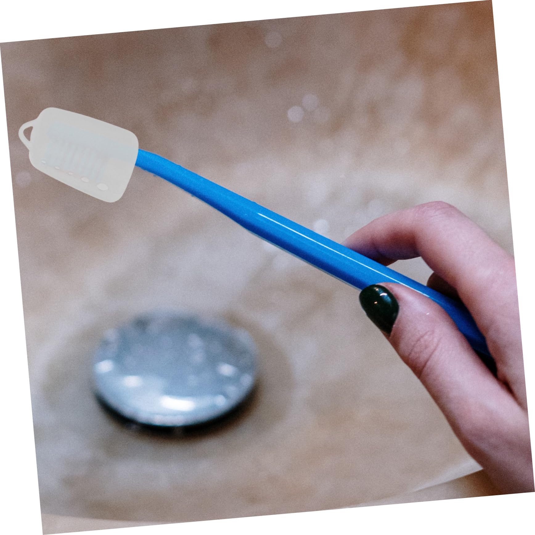 GLEAVI 50pezzi Coperture Silicone Per Testine Spazzolino Protezione Per Spazzolini Viaggio Accessori Per Orale Per Camping e Trasporti Compatti