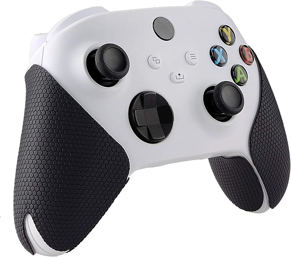eXtremeRate PlayVital Accessoires Manette pour Xbox Series X Grip Sticker,Autocollant Protection pour Xbox Series X S Controller Skin-Noir - 4