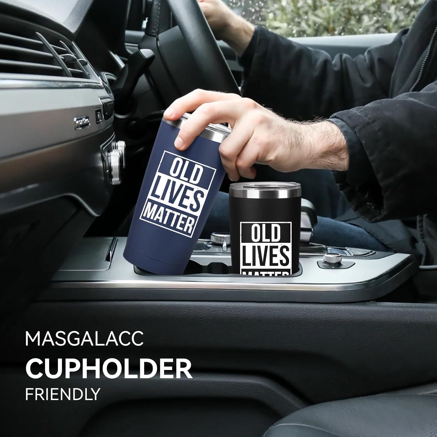 MASGALACC Funny Retirement Gift for Men, Dad, Grandpa, Father - 20oz Insulated Coffee Mug - Gag 40th, 50th, 60th, 70th, 80th Birthday Gift for Him from Son, Daughter, Friend - Image 9