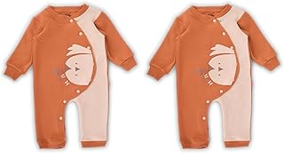 سالوبيت قصير للنوم بأكمام طويلة مطبوع بنمط طيور للأطفال الرضع والصغار الأولاد والبنات من جونيور