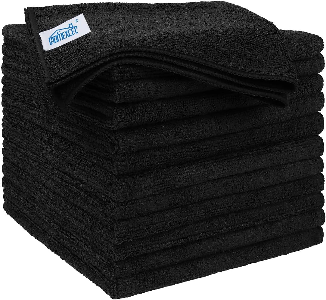 URAQT Lot De 6 Chiffons De Nettoyage En Microfibre Pour Voiture, Deux Couches, Serviettes En Microfibre épaisses, Non Pelucheuses, Super Absorbantes, Pour Le Lavage De La Maison Et De La Voiture, Le