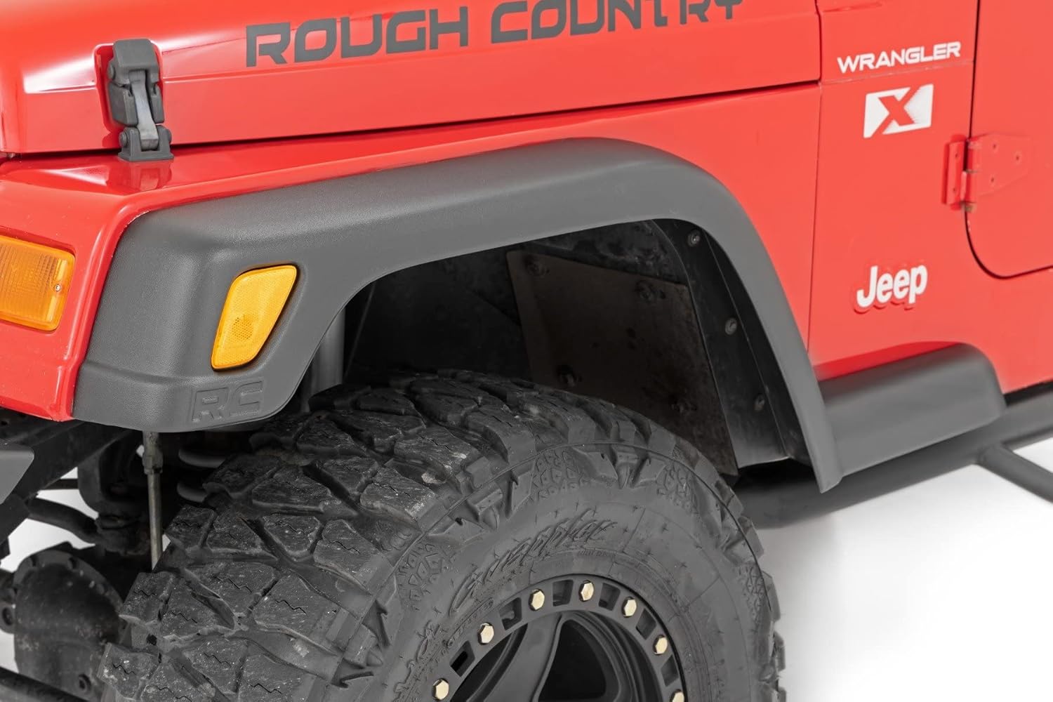 Rough Country 5.5" Wide Fender Flares for Jeep Wrangler TJ (1997-2006) Unlimited (2004-2006) - Set of 4