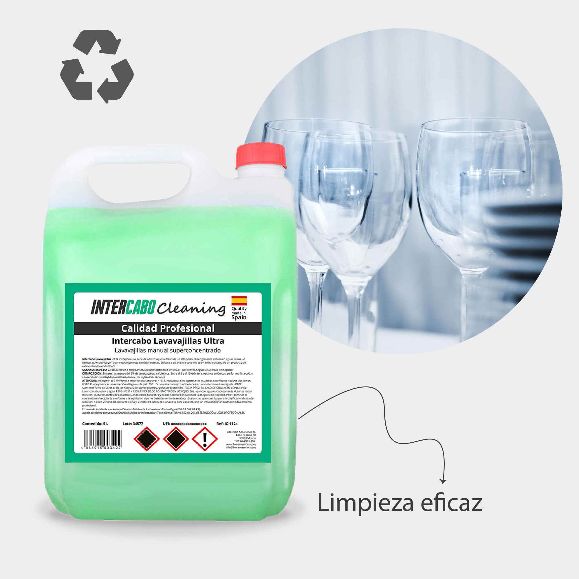 Cleaning Lavastoviglie Manuale Superconcentrato – Confezione da 4 Taniche da 5 Litri, Detersivo Piatti Sgrassante, Pulizia Profonda, Uso Quotidiano, Formato Conveniente