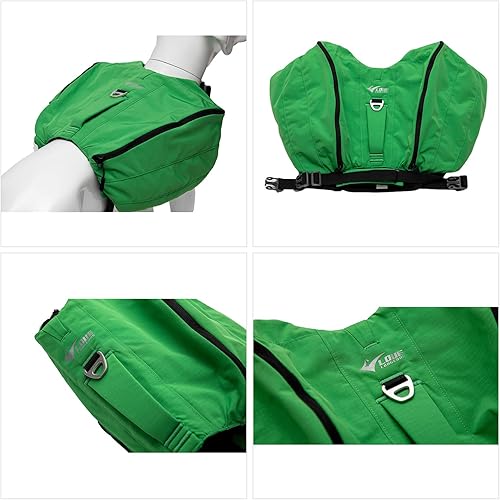 Miniatura 3 de Mochila grande para perros, mochila para perros con bolsillos laterales para perros pequeños, medianos y grandes, paquete táctico ajustable para