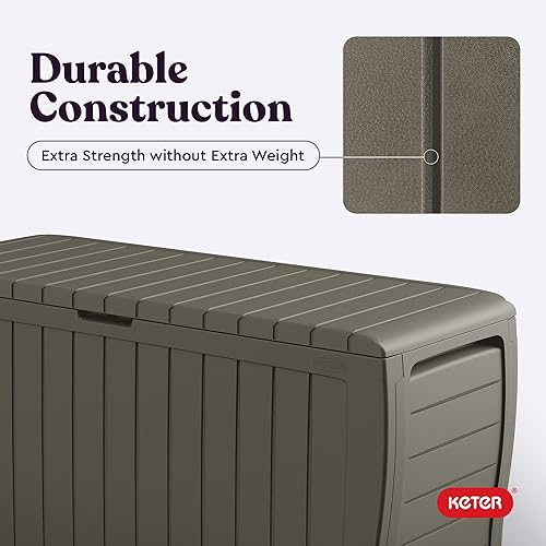 Vista 39 de Keter Gallon - Caja de resina para todo tipo de clima, Marrón