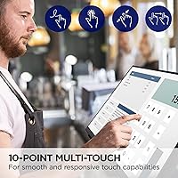 Vista 2 de ViewSonic TD2465 Monitor de pantalla táctil de 24 pulgadas 1080p con ergonomía avanzada, entradas HDMI y USB