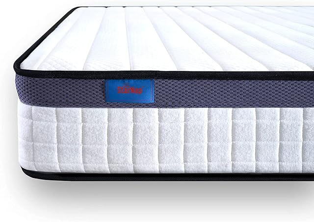 DURA TRIBE StarNap Hybrid 23cm Firm Mattress | Pocket Spring | Memory Foam | Extra Breathable (EU Single (90 x 200 cm))