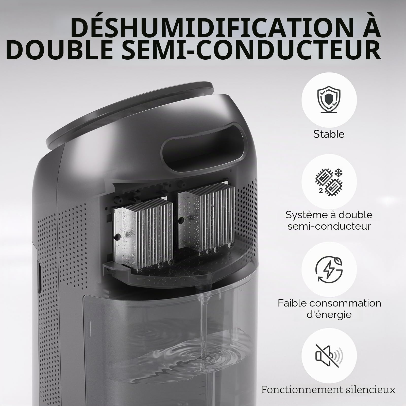 Airthereal AZH200 Déshumidificateur et Purificateur d'Air