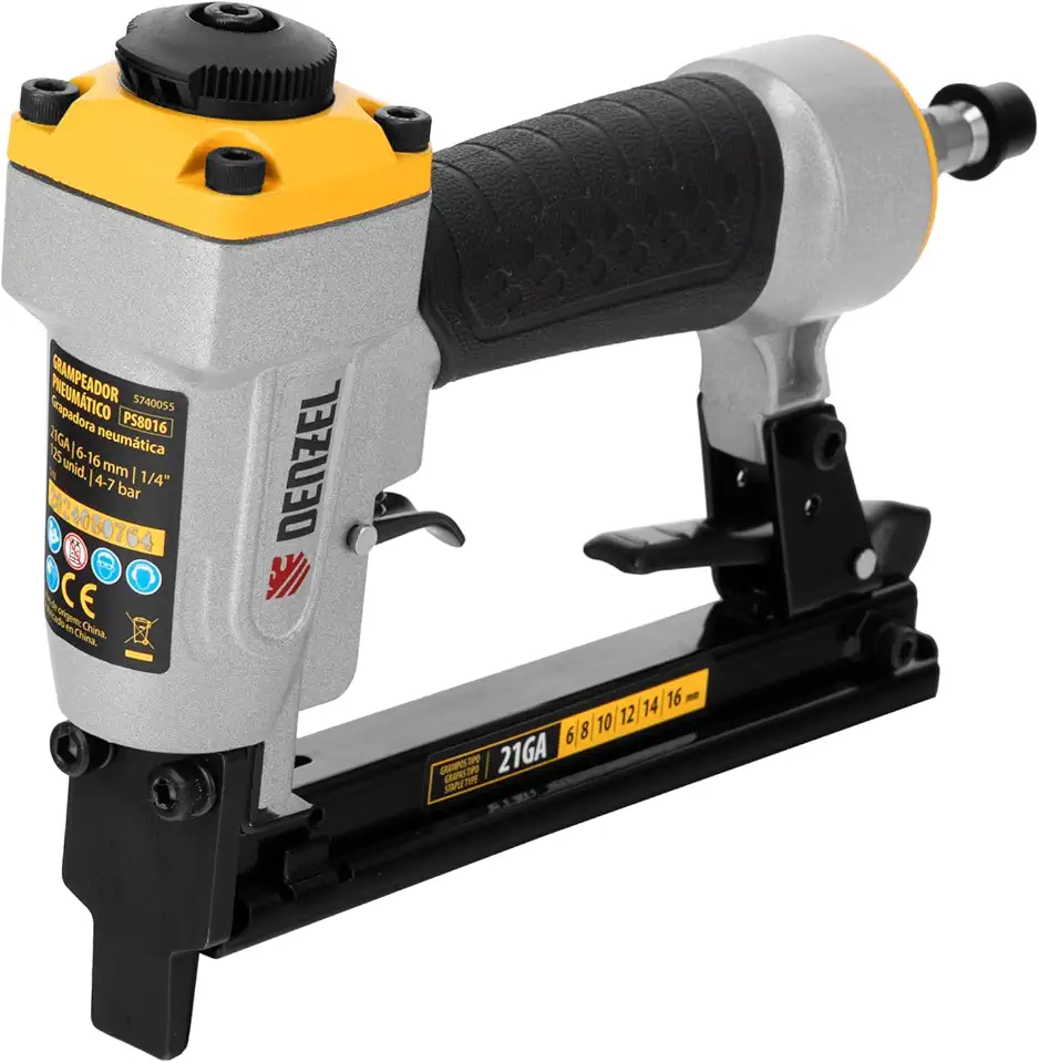GRAMPEADOR PNEUMATICO PARA GRAMPOS 21 GA 6-16 MM DENZEL