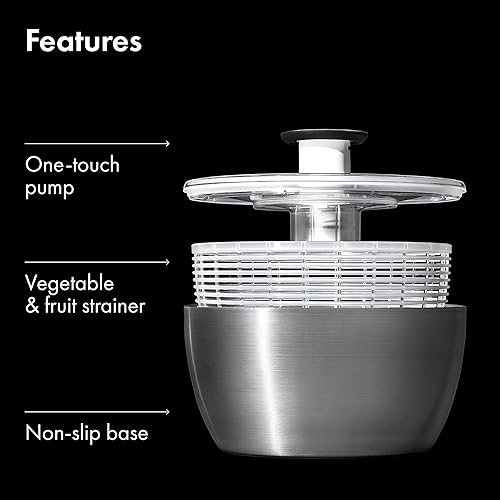 Miniatura 8 de OXO Centrifugador de ensaladas de acero