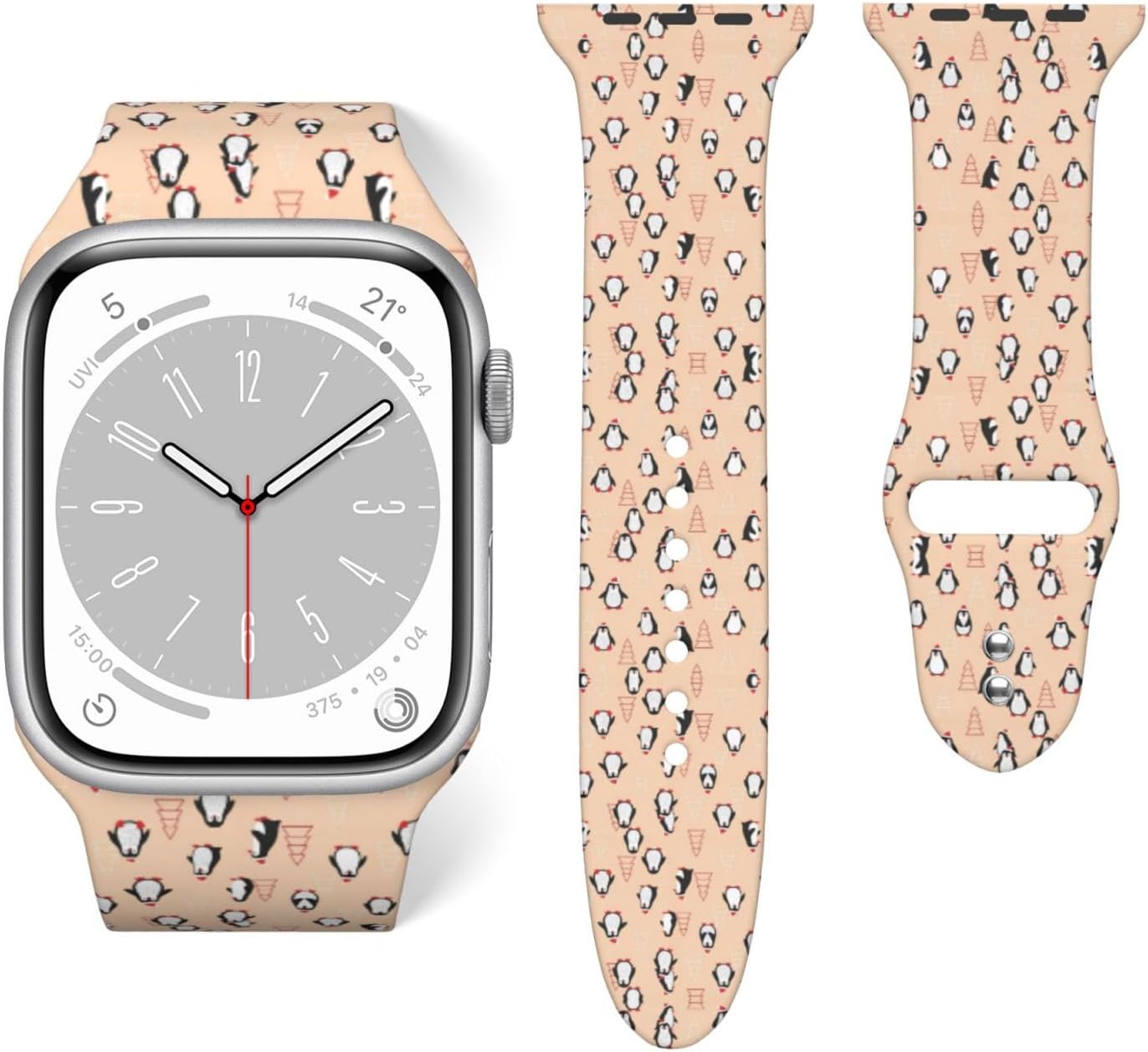 Mens Women Stretchy Silicone Watch Band