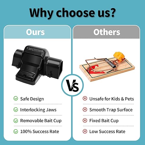Miniatura 4 de Gran Trampa para Ratas, Trampas de Túnel de Doble Entrada Humanas para Ratas, Ratones y Ardillas, Trampa para Roedores de Instantánea Eliminación