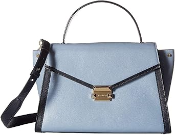 Michael Kors grote Whitney blass blauw \u0026 Admiral lederen schoudertas tas :  Amazon.nl: Kleding, schoenen \u0026 sieraden