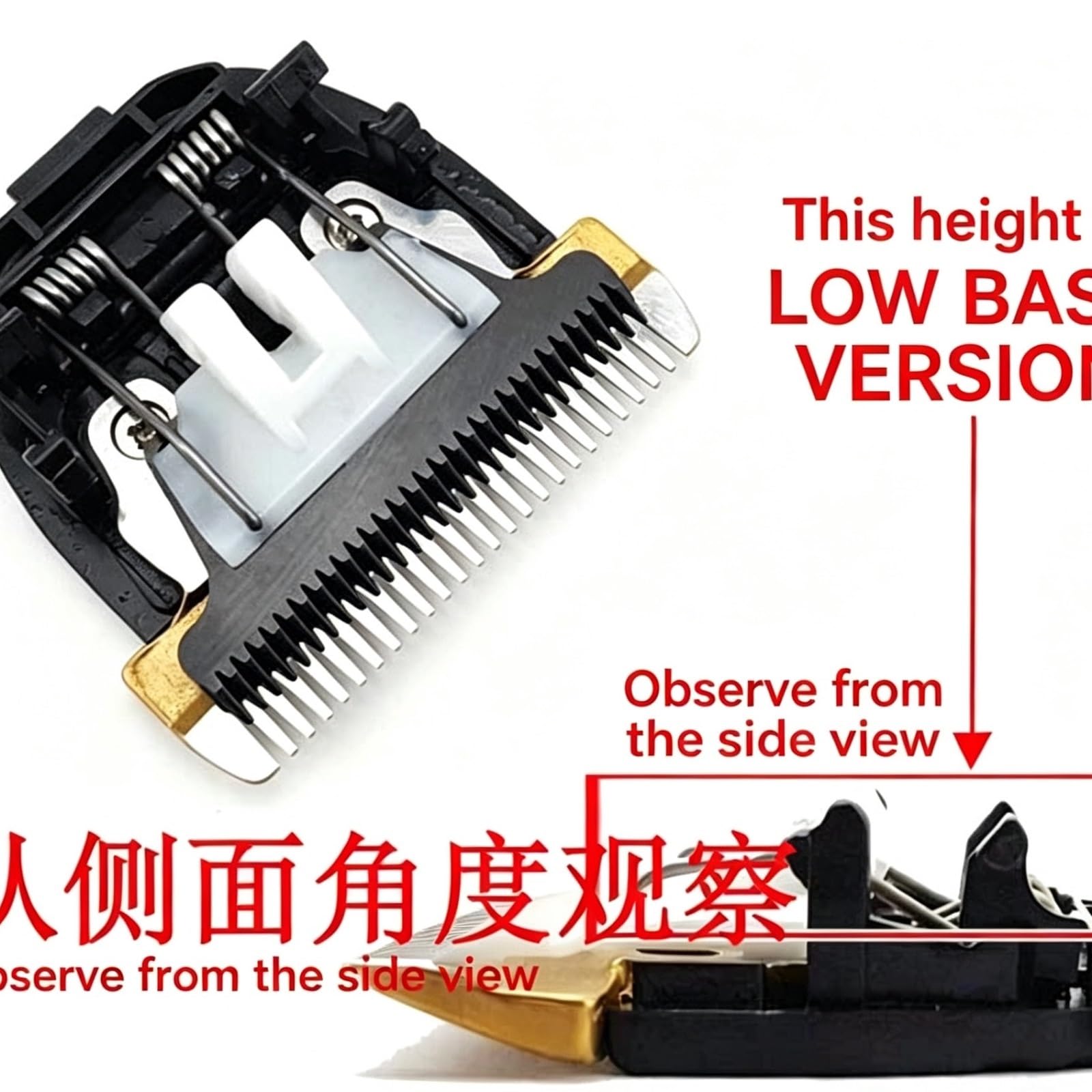Tagliacapelli In Confezione Da 2. Compatibile Con Panasonic WER9902 ER-GP80 | ER1611 ER1512 ER1511 ER1510(Low leg)