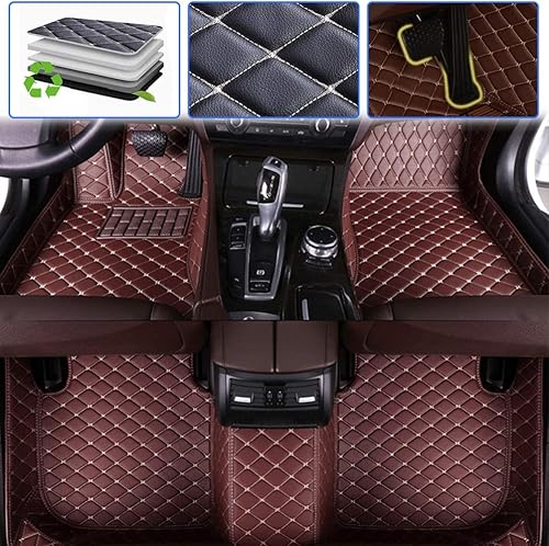 SureKit - Alfombrillas de coche personalizadas para Lexus ES ES330 ES330H ES350 2005-2017 de piel de lujo, impermeable, antideslizante, cobertura