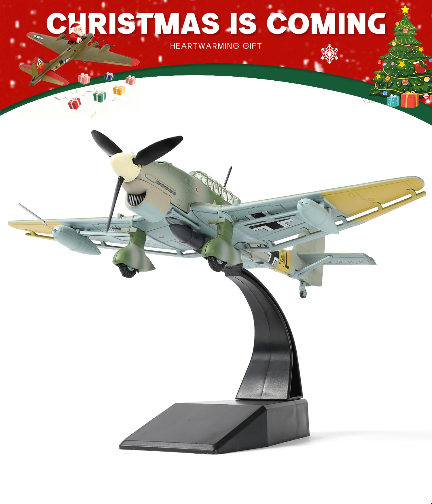 Amazon.com: NUOTIE 1/72 Junkers Ju 87 Stuka Bomber Aircraft Model