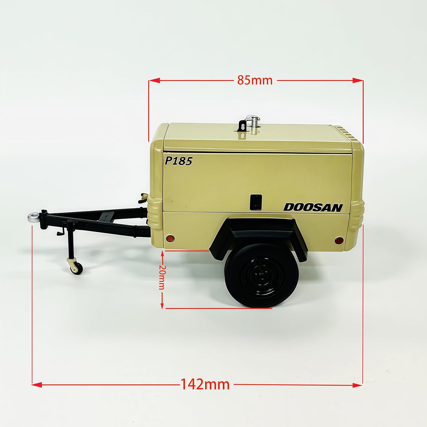 RC Trailer for 1/24 1/18 Crawler Cars, Trailer Model Decoration Accessory for SCX24, TRX4M, FCX24, AX24, Defender, Bronco, K10, F150