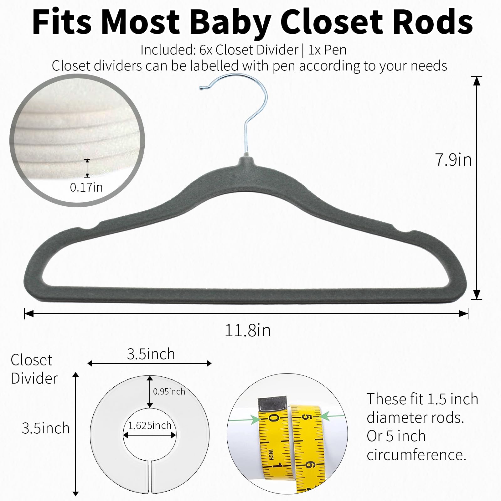 Only Hangers Count of 100 Clear Plastic Children's Dress Hanger with chrome hook 10 inches