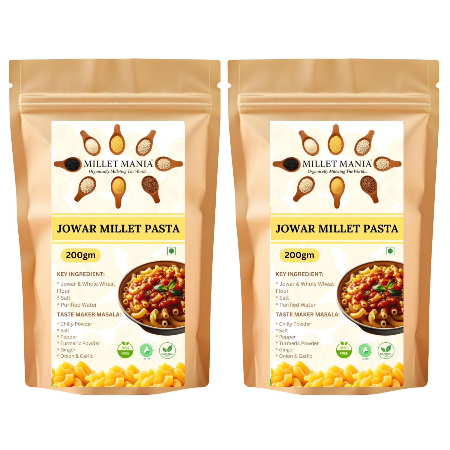 Millet Mania Jowar Macaroni Pasta | Nutritious & Delicious Healthy Pasta | Jowar (Sorghum) | Vegan | No Maida | Indian Origin Pack Of 1-picture-20