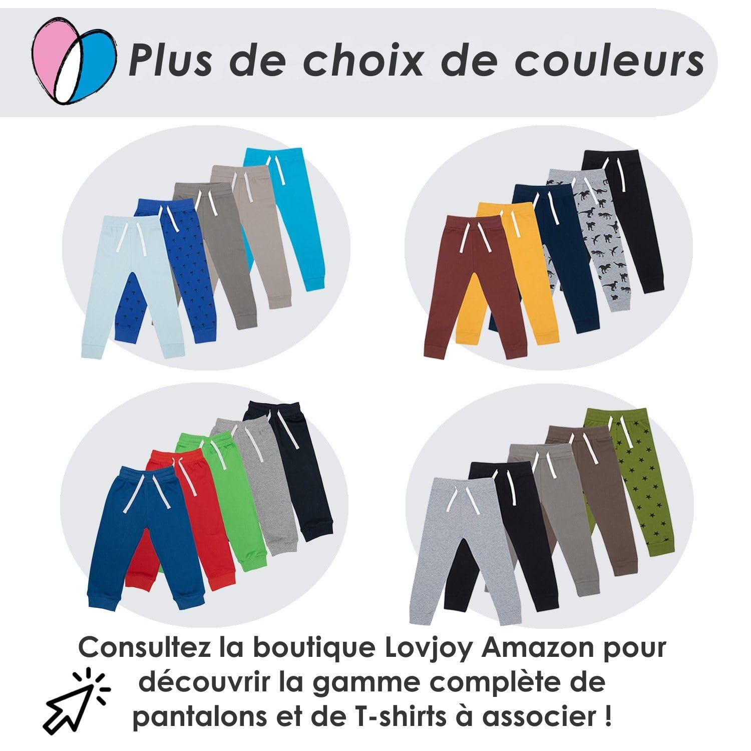 Pantalon décontracté/Jogging pour bébé, Petit Fille ; 100% en Coton, Doux et Confortable