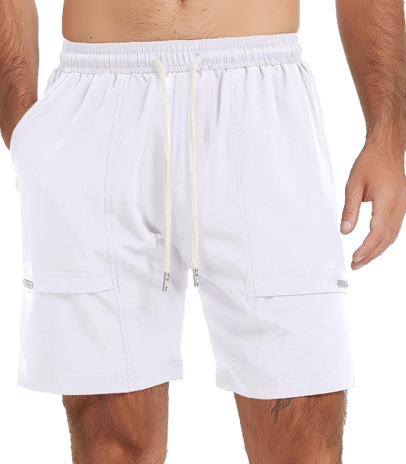 Msmsse Men's Athletic Running Shorts Quick Dry Lightweight Workout Gym Basketball Outdoor Hiking Shorts