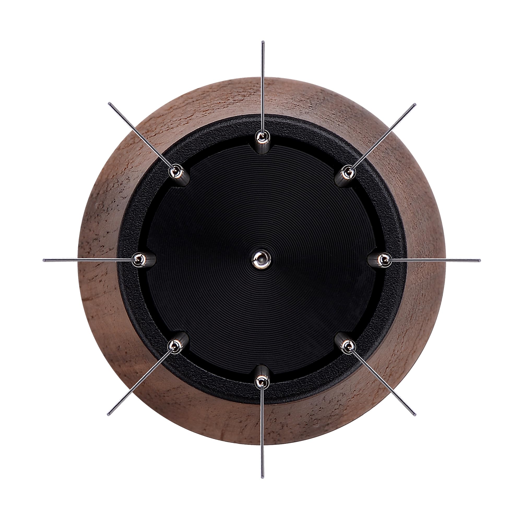 Normcore WDT Outil de distribution avec support V3, technique de distribution Weiss, agitateur à expresso à aiguilles 9 broches, manche en bois de noyer américain