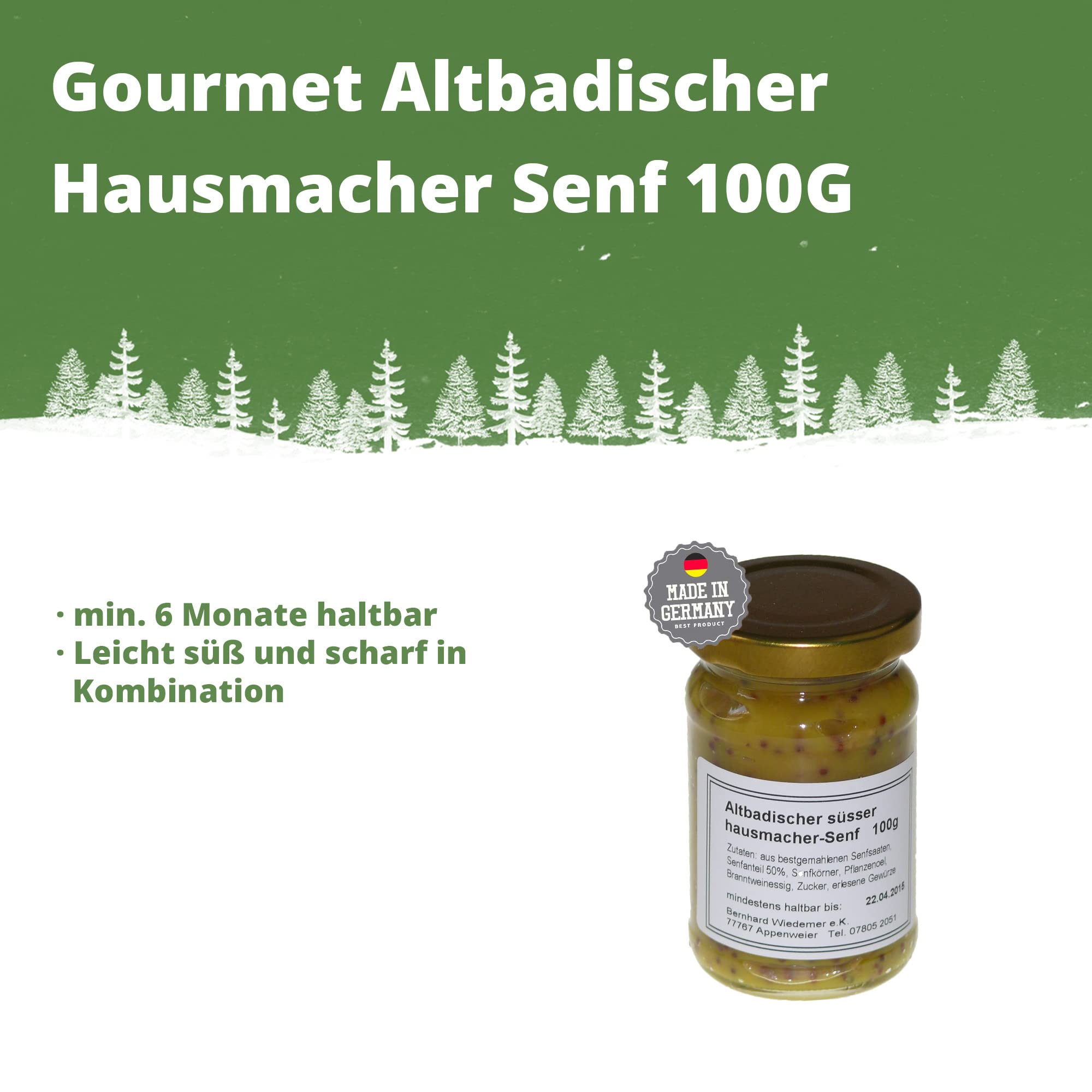 Schwarzwald Metzgerei - Heimat Dosenwurst Set - Tolles Geschenkpaket mit haltbaren Wurstkonserven, Schinken, Salami, Bauernwürste, Altbadischer Senf - 8 teilig
