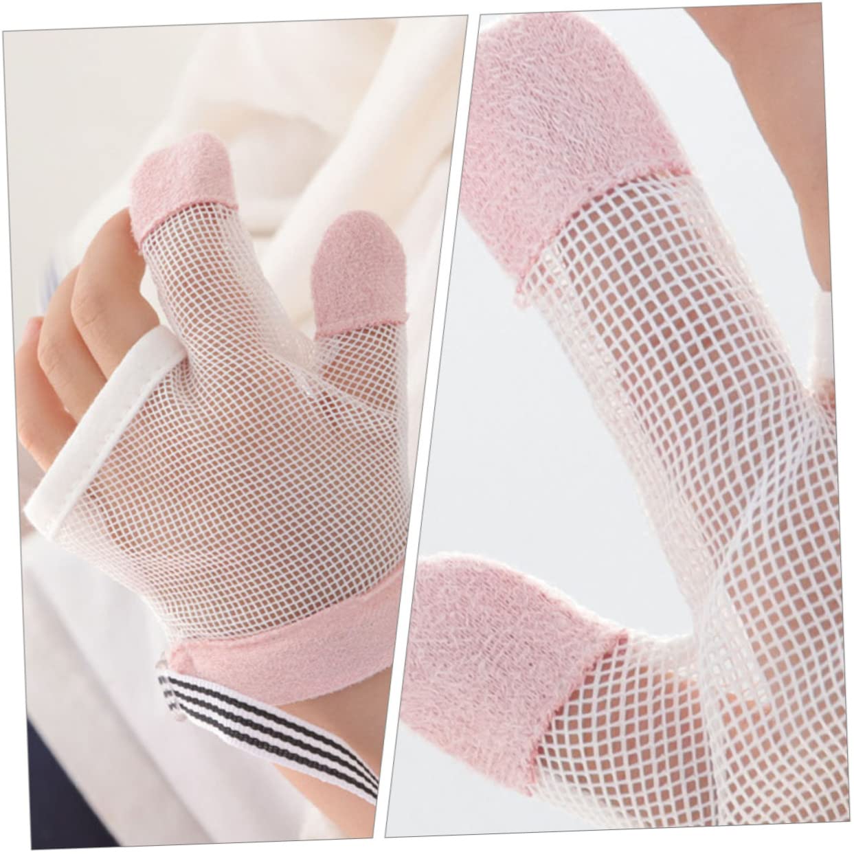 Hohopeti Hand-Proof Correction Device Stop Sucking Fingers for Boys and Girls Thumb Sucking Stopper Glove Infants Protection Glove