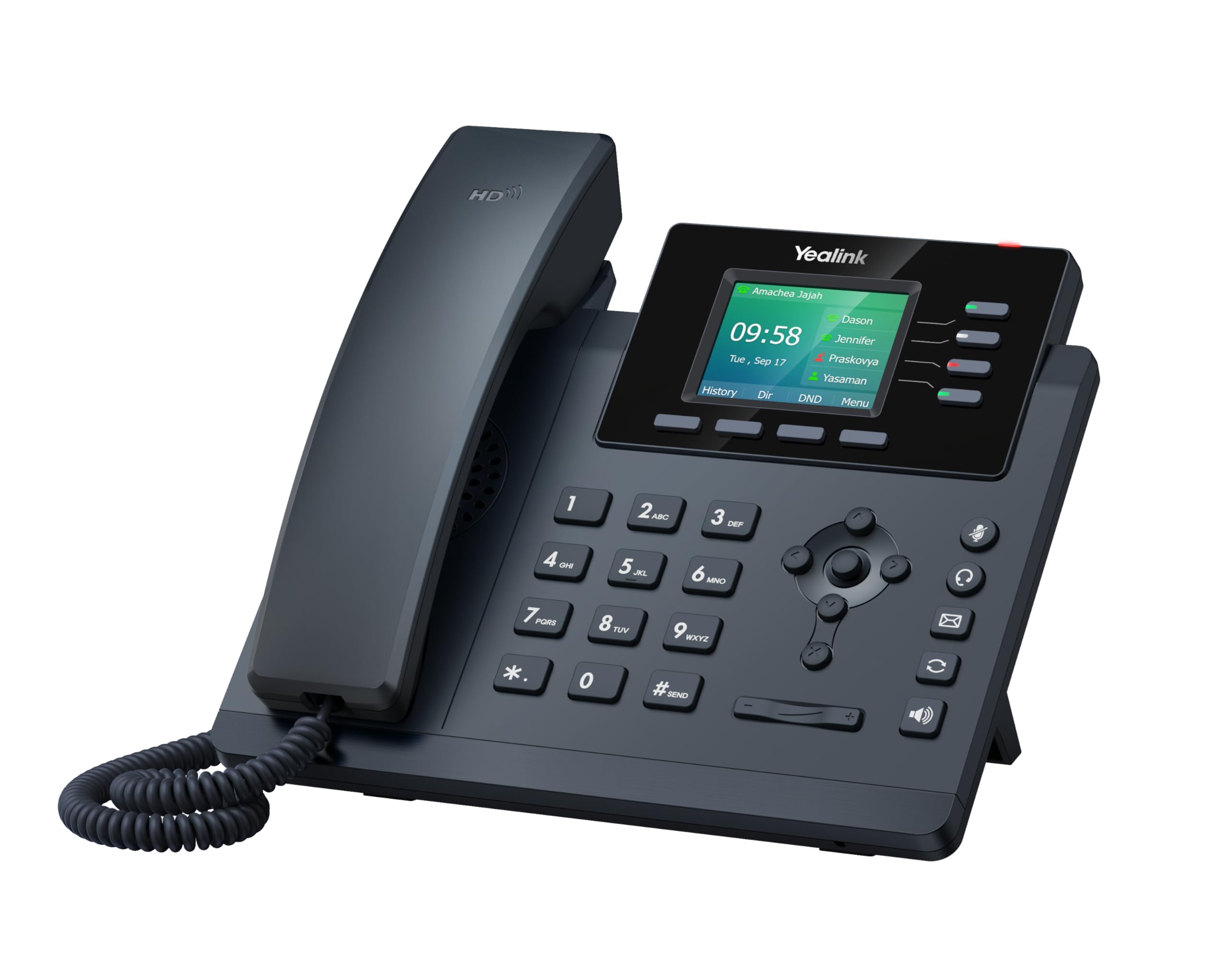 Yealink SIP-T34W Téléphone IP Nero 4 Lignes LED Wi-FI