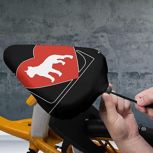 Miniatura 7 de Love Pit Bull Dog Bicycle Seat Cover Waterproof Bike Seat Cushion Cover Protector Saddle Cover for Outdoor Biking
