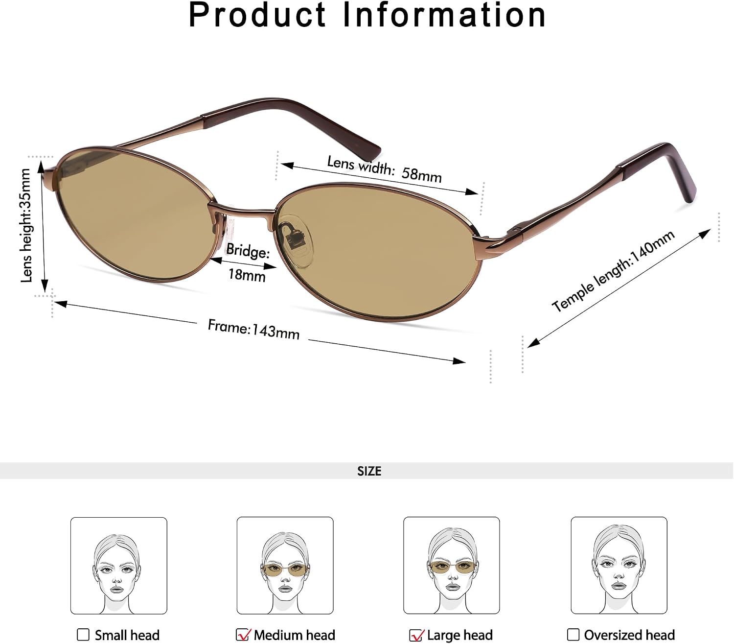 Appassal Retro Oval Sunglasses for Women Mens AP3696 image 4