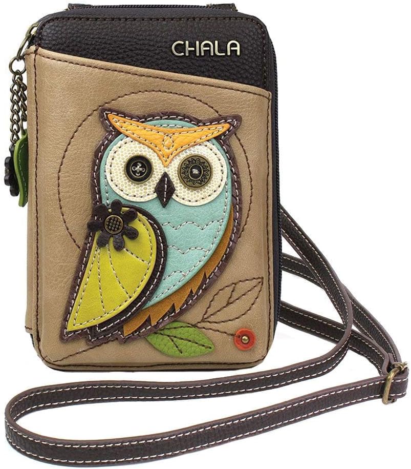 Chala Handbags Owl Wallet Crossbody Handbag - Convertable Strap
