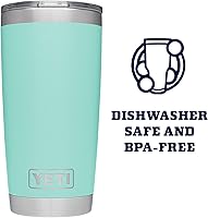 Vista 4 de YETI Rambler - Vaso de acero inoxidable con aislamiento al vacío de 20 onzas con tapa MagSlider