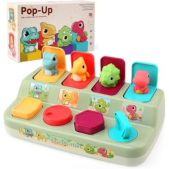 Pop up Baby Spielzeug ab 12 MonateMontessori Spielzeug f r 1 Jahr KinderFr he Entwicklung Ursache und Wirkung Spielzeug Babys Geschenk 6 12 18 Monate Jungen M dchen