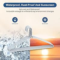 Vista 3 de SPECILITE Perchas de Alambre de Metal a Granel Paquete de 100 para Trajes de Tamaño Estándar, Abrigos, Camisas, Pantalones, Faldas, Ahorro