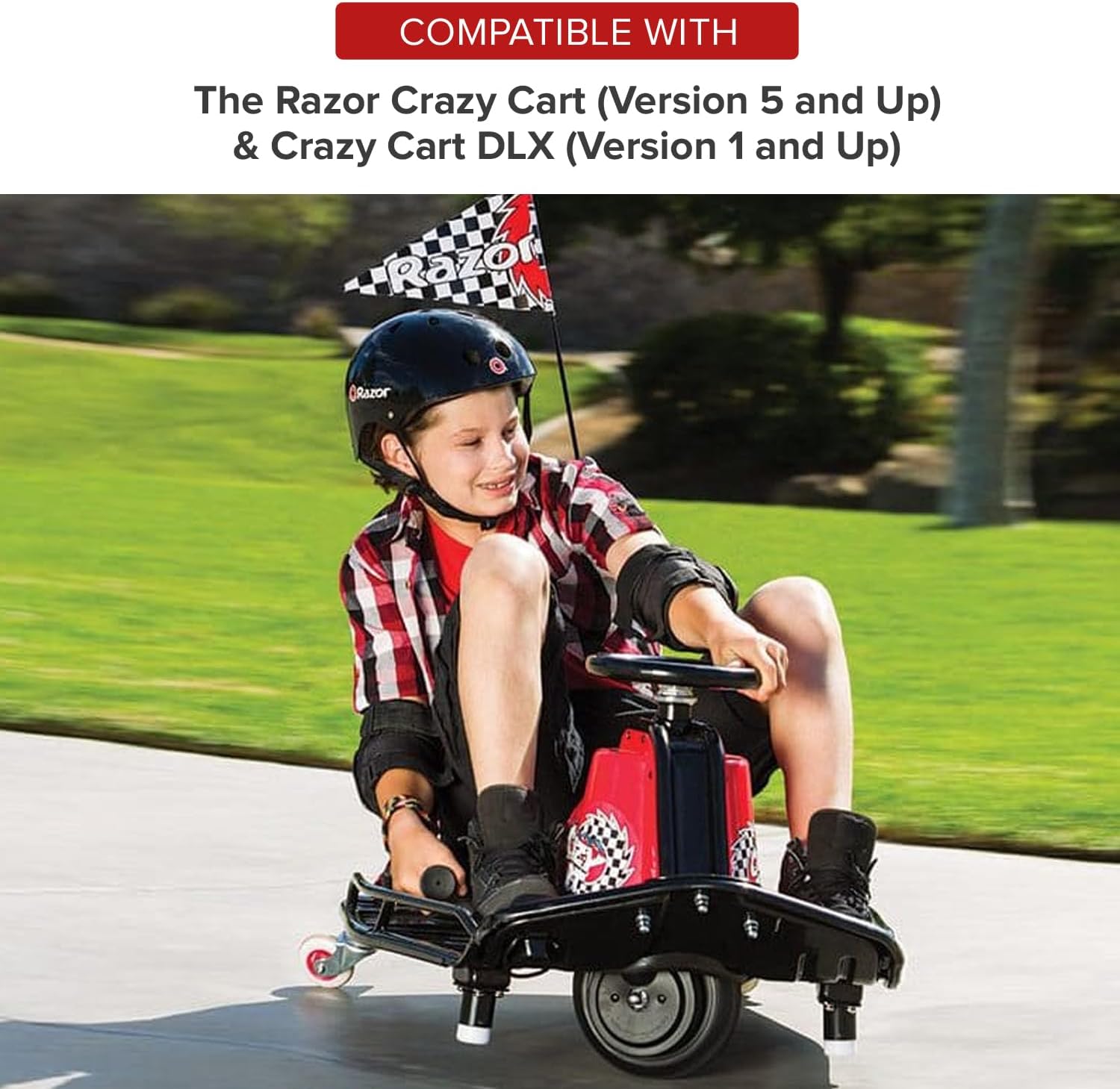 AlveyTech Foot Pedal Throttle for Razor Crazy Cart (Version 5+)