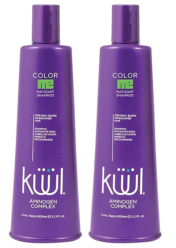 Kuul Matizant Shampoo 33.8 FL OZ cada uno (2 PACK) 2 (dos Matizador para cabello rubio)