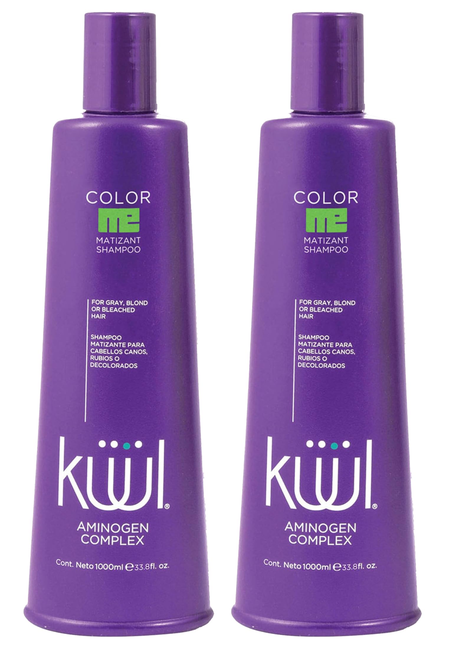 Kuul Matizant Shampoo 33.8 FL OZ each (2 PACK) 2 (dos Matizador para cabello rubio)