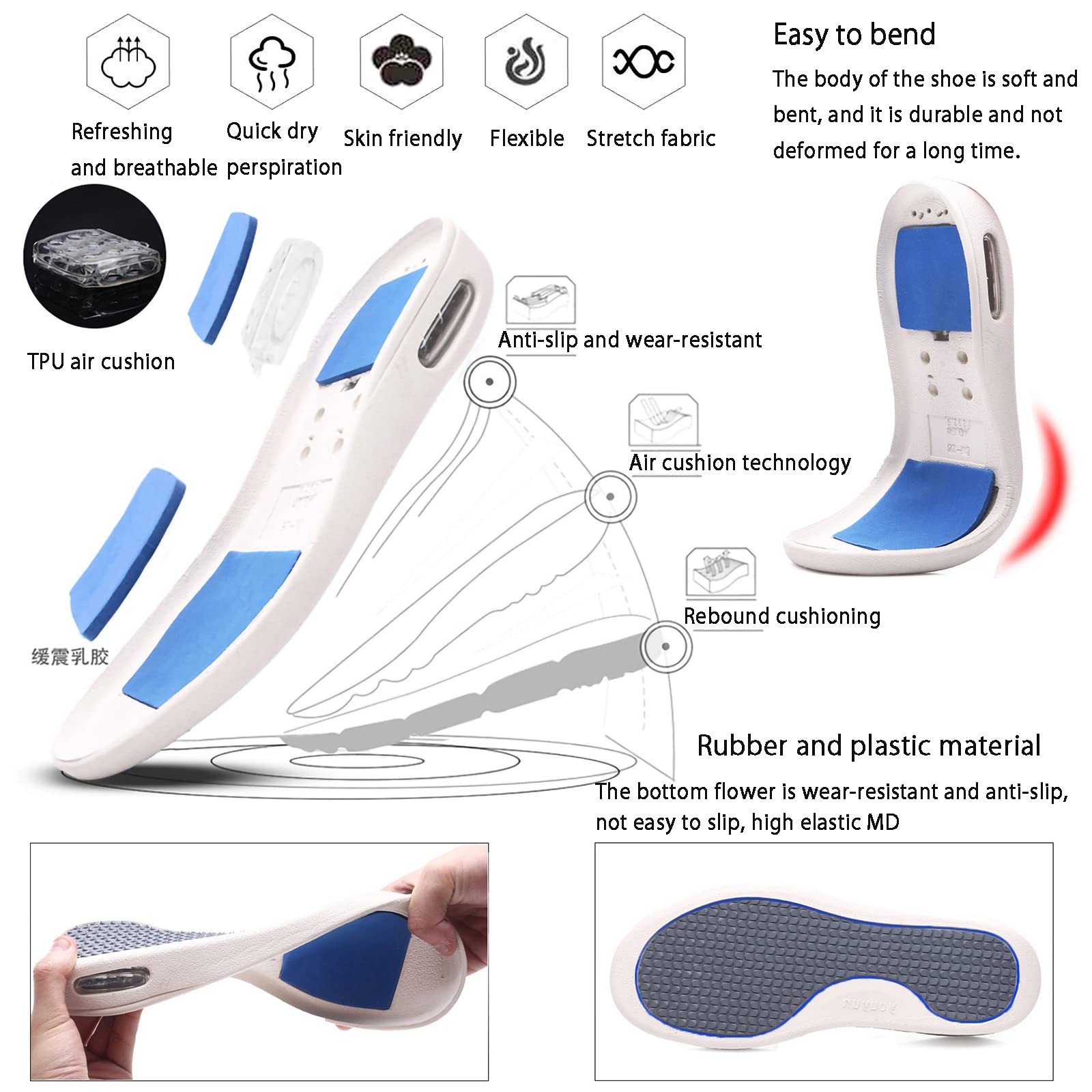 Scarpe da Edema per Diabetici da Donna,Scarpe da Riabilitazione Ortopediche Extra Larghe,Scarpe da Ginnastica per Anziani da Regolabili Traspiranti Leggere per Pantofole per Diabetici