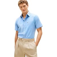 Tommy Hilfiger Uomo Camicia Light Oxford Solid Shirt Maniche Corte